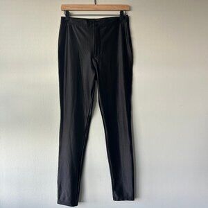 American Apparel Disco Pants Black Shiny Stretch Size M Women’s Slim Fit